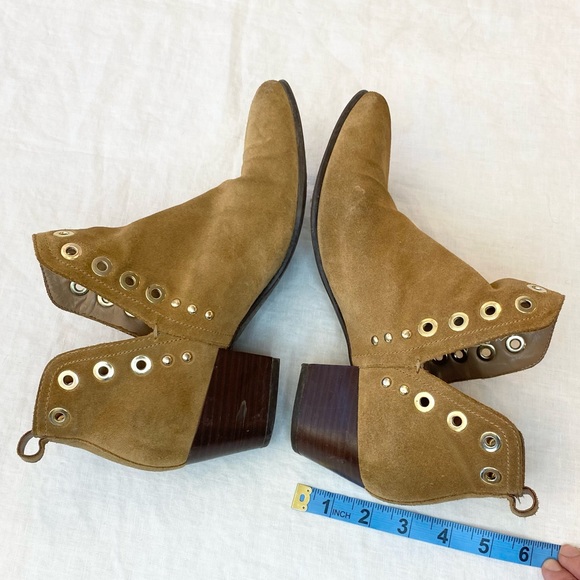 Sam Edelman Revolve Rubin Grommet Suede Ankle Boot - Picture 6 of 15